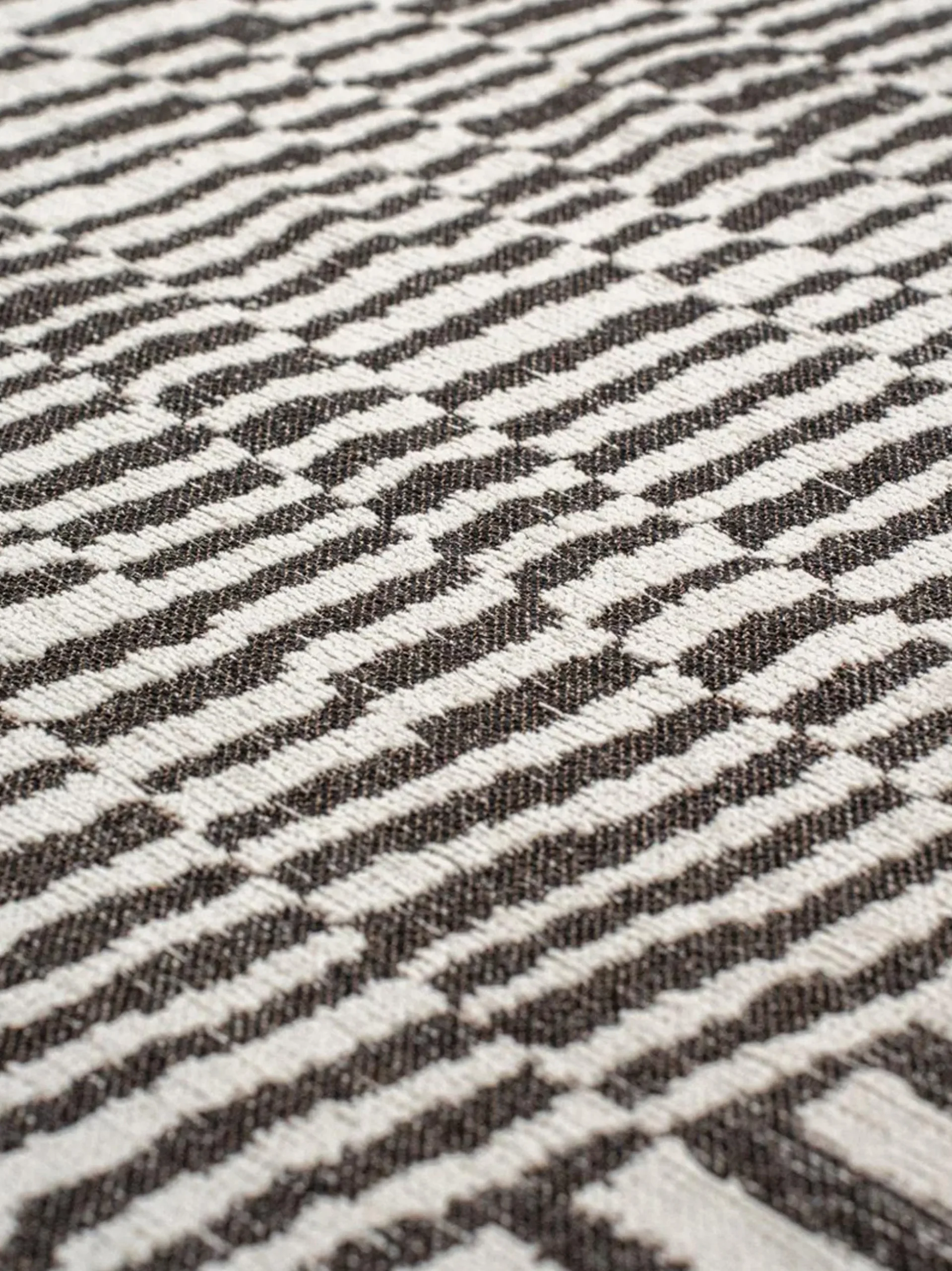 Tappeto rotondo jacquard lavabile da interno-esterno Berber