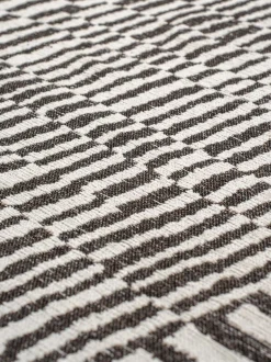 Tappeto rotondo jacquard lavabile da interno-esterno Berber