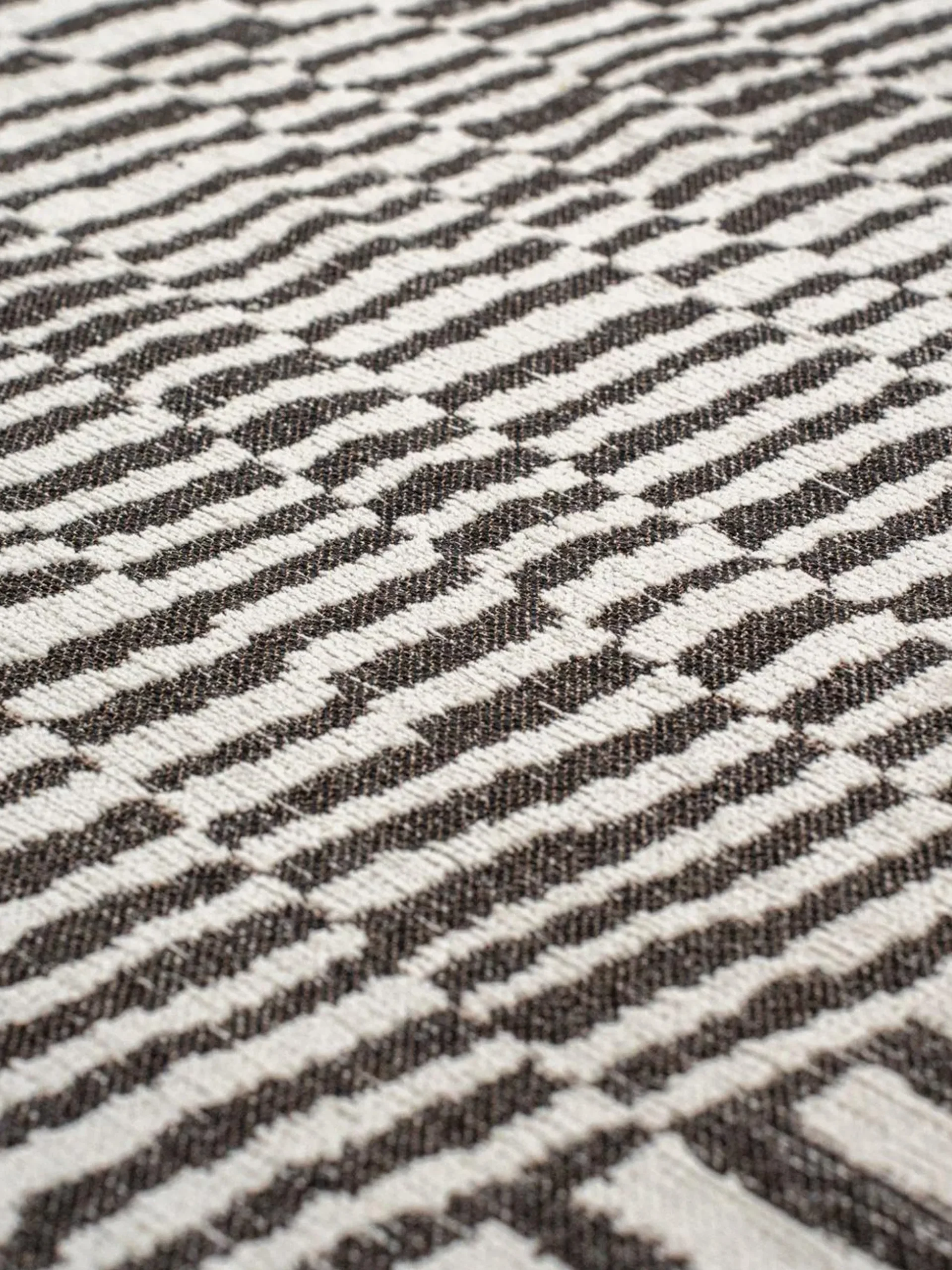 Tappeto rotondo jacquard lavabile da interno-esterno Berber