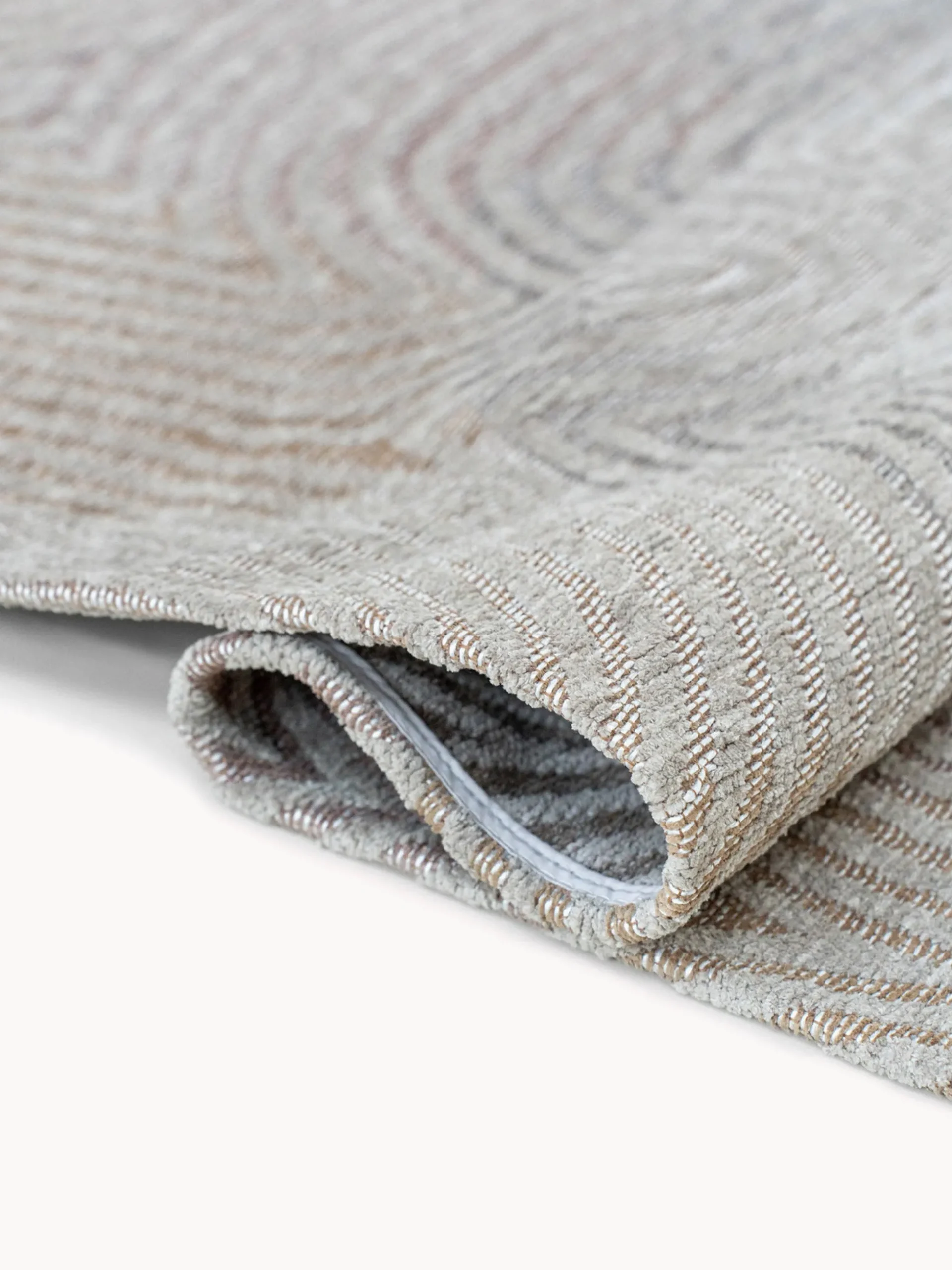 Tappeto rotondo jacquard lavabile da interno-esterno Coral