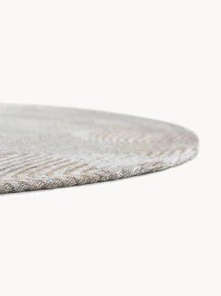 Tappeto rotondo jacquard lavabile da interno-esterno Coral