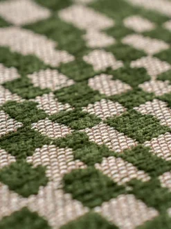 Tappeto rotondo jacquard lavabile da interno-esterno Berber