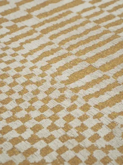 Tappeto rotondo jacquard lavabile da interno-esterno Berber