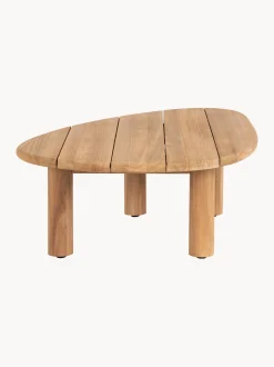 Tavolino da caffè da giardino in legno di teak a forma organica Titus