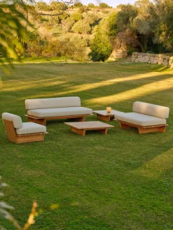 Tavolino da giardino in legno di teak Eiko