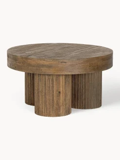Tavolino rotondo in legno di mango Dacca
