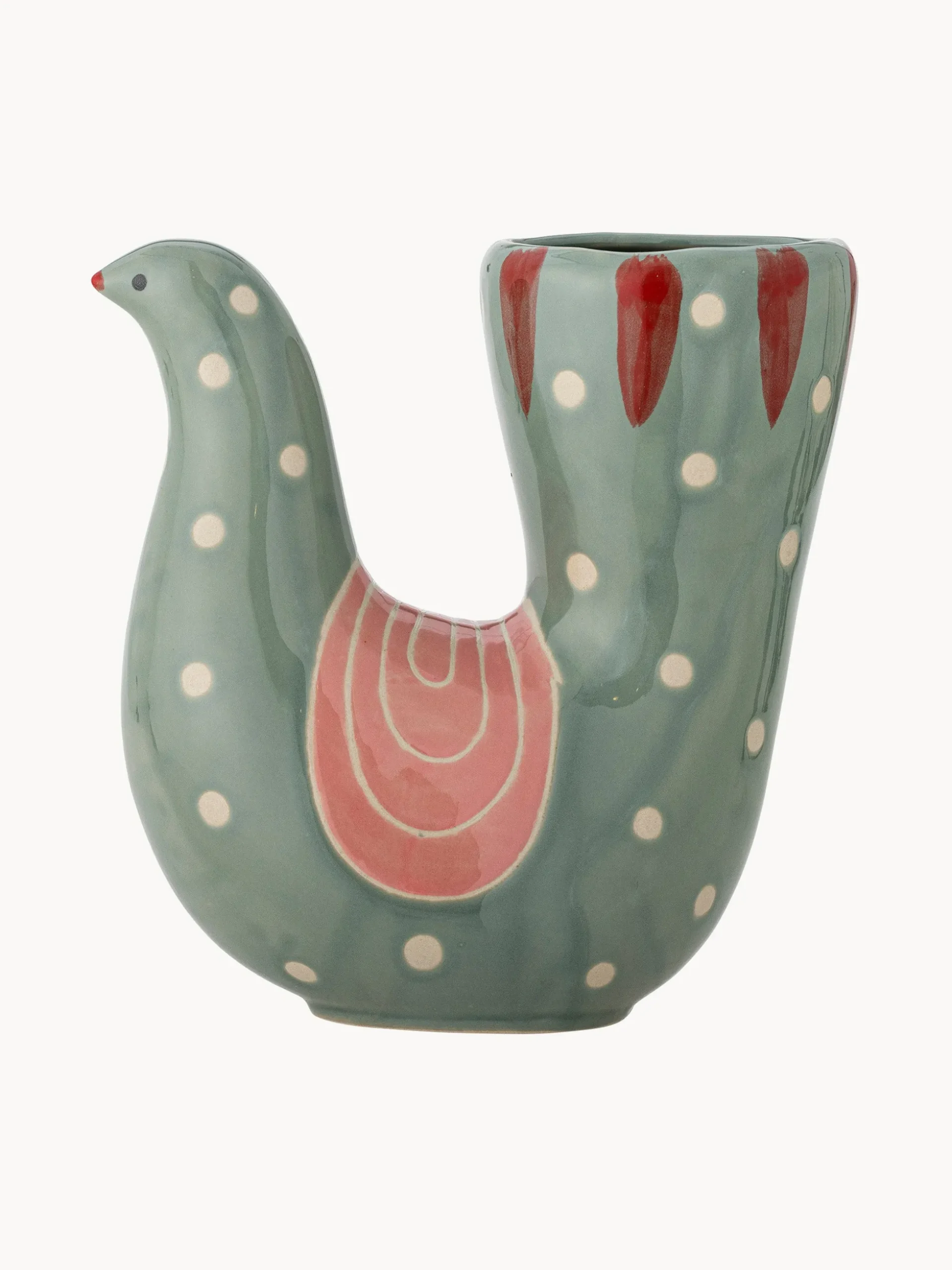 Vaso dipinto a mano Trudy, alt. 19 cm