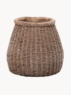 Vaso in cemento fatto a mano Faux-Puff, alt. 17 cm