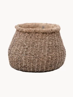 Vaso in cemento fatto a mano Faux-Puff, alt. 13 cm