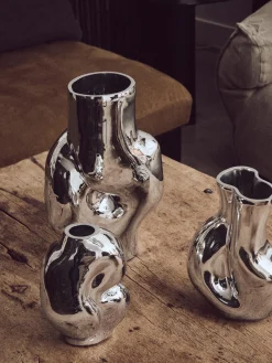Vaso in vetro fatto a mano Gleam, Alt. 22 cm