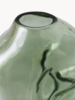 Vaso in vetro fatto a mano Gleam, Alt. 18 cm