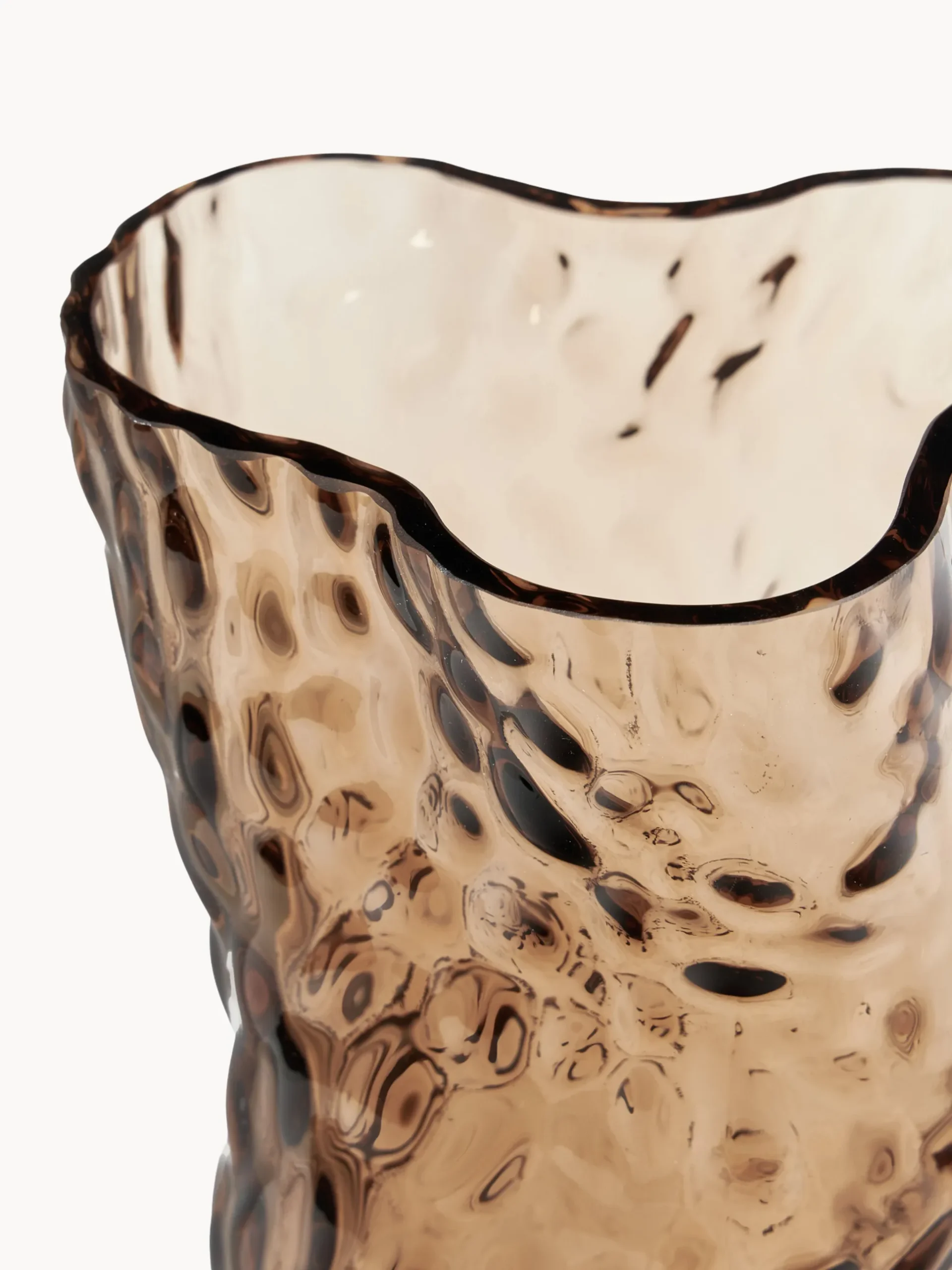 Vaso in vetro soffiato Ostrea Rock, alt. 30 cm