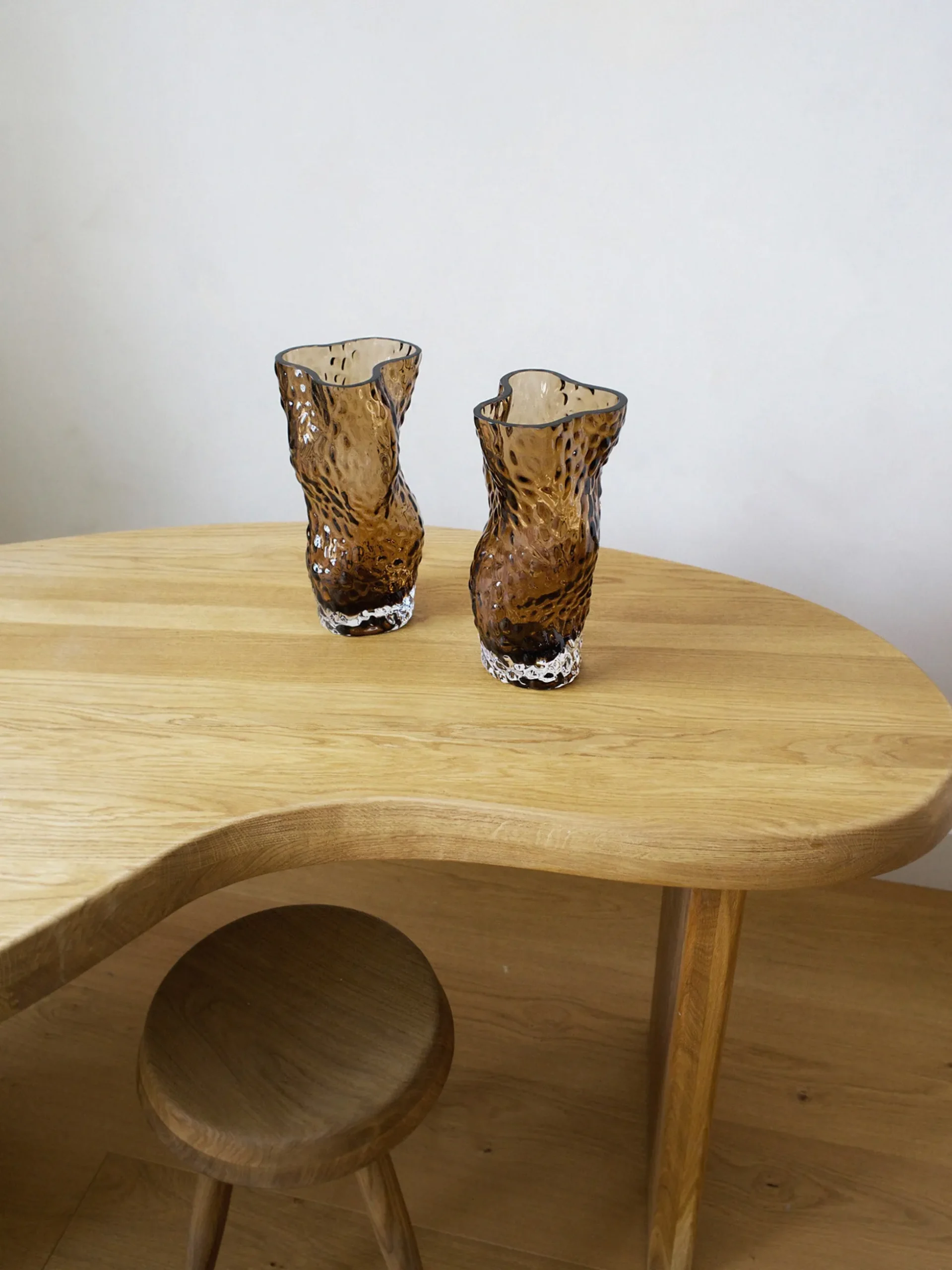 Vaso in vetro soffiato Ostrea Rock, alt. 30 cm