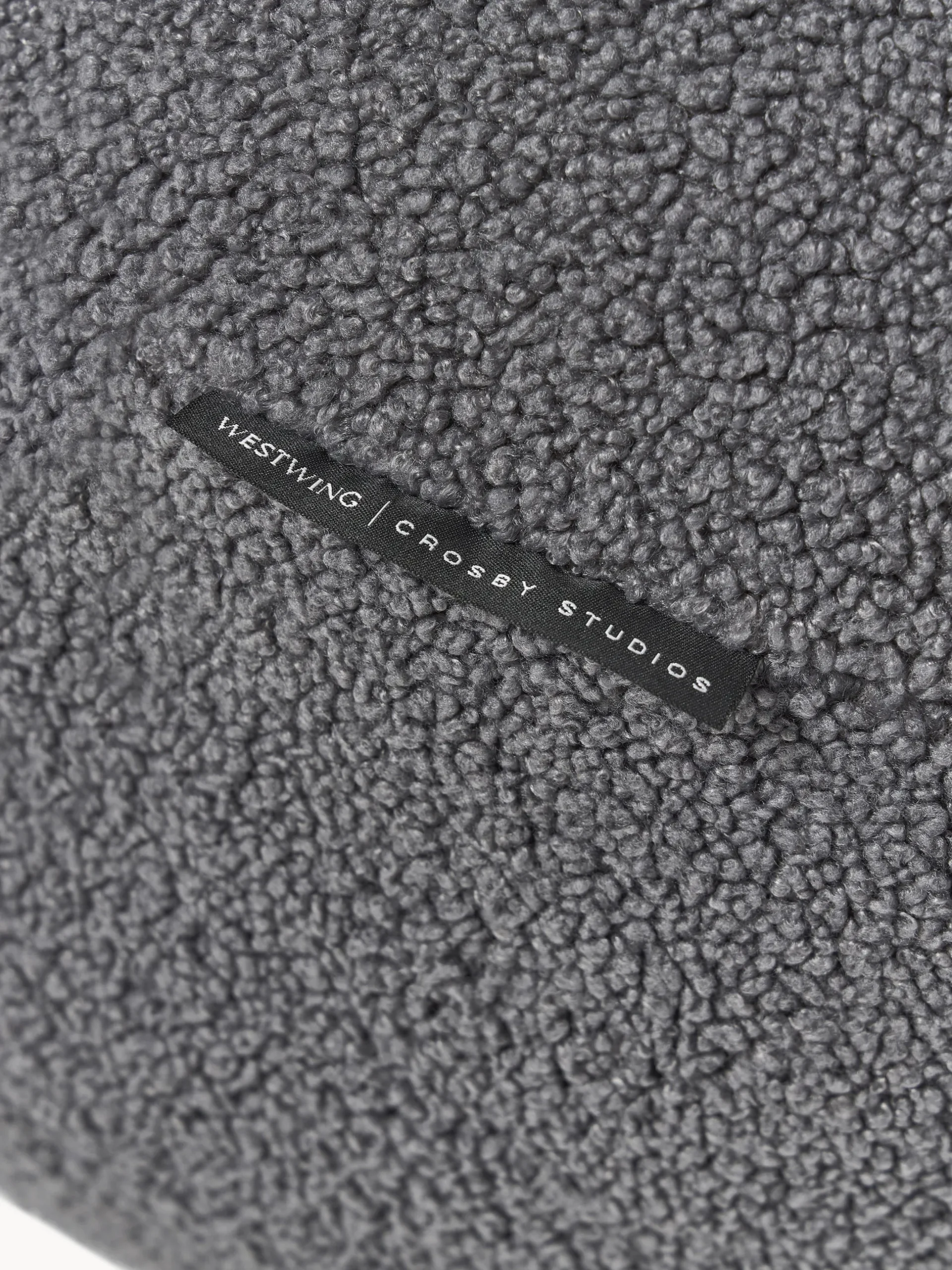 Westwing | Crosby Studios, Cuscino decorativo rotondo in bouclé Celeste Ø 70 cm