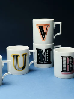 Westwing x MEISSEN, Tazza fatta a mano con motivo decorativo Initials