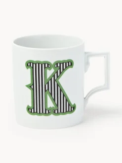 Westwing x MEISSEN, Tazza fatta a mano con motivo decorativo Initials