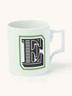 Westwing x MEISSEN, Tazza fatta a mano con motivo decorativo Initials
