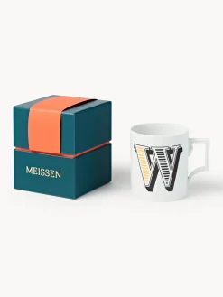 Westwing x MEISSEN, Tazza fatta a mano con motivo decorativo Initials