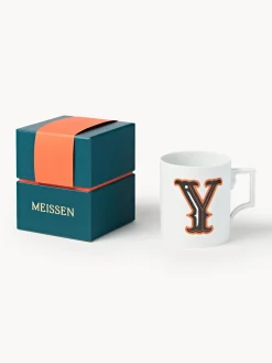 Westwing x MEISSEN, Tazza fatta a mano con motivo decorativo Initials